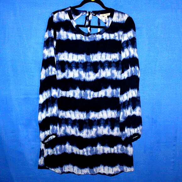 Billabong Tie Dye Stripe Mini Dress Large - Picture 1 of 7